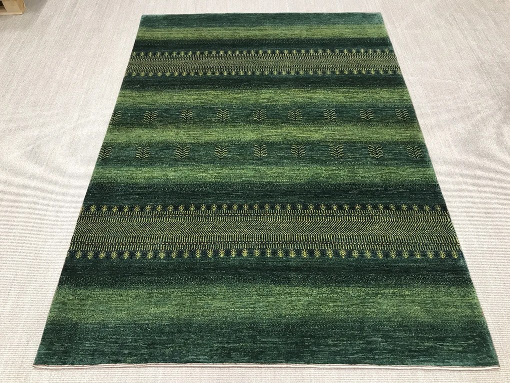 Loribaft Tappeto persiano 170x240 Verde (Iran) Annodato A Mano