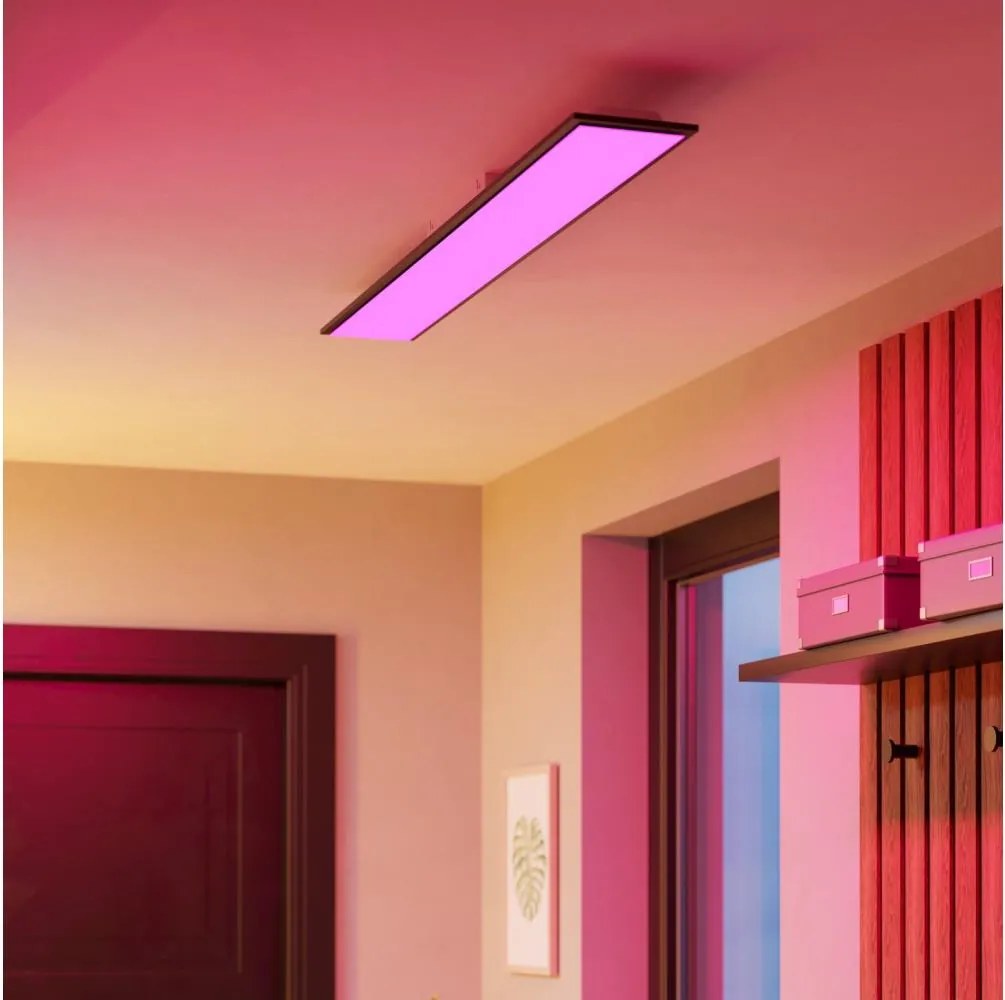 Eglo 901511-LED RGBW Pannello a montaggio superficiale MORADILLO-Z LED/28W/230V 120x15 cm nero