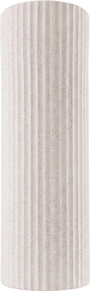 Applique Cilindrica in Cemento Chiaro Rigato GU10 IP65 - NOVILUMIO