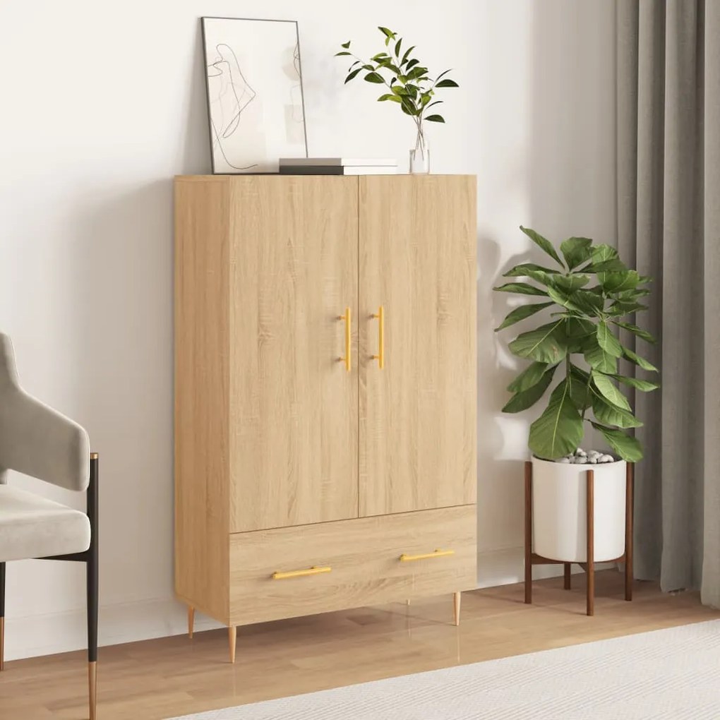 Credenza rovere sonoma 69,5x31x115 cm in legno multistrato