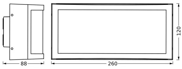 Ledvance - Applique da esterno CUADRA 1xE27/40W/230V IP65