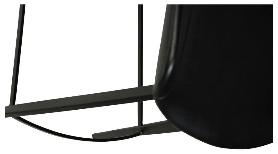 Sgabello da bar in similpelle nera Hype - DAN-FORM Denmark