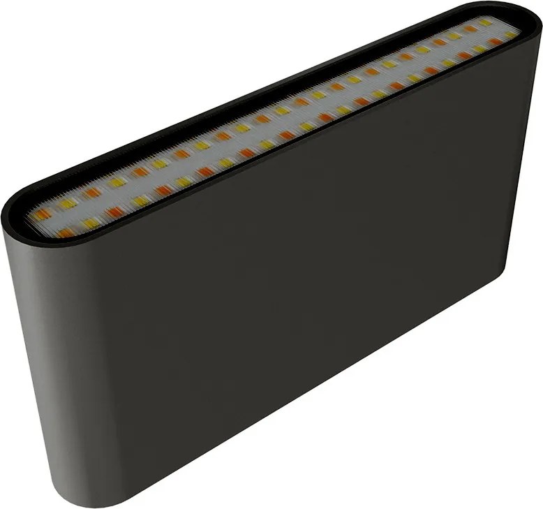 Applique LED 12W Bidirezione IP65 CCT con LED OSRAM - Antracite