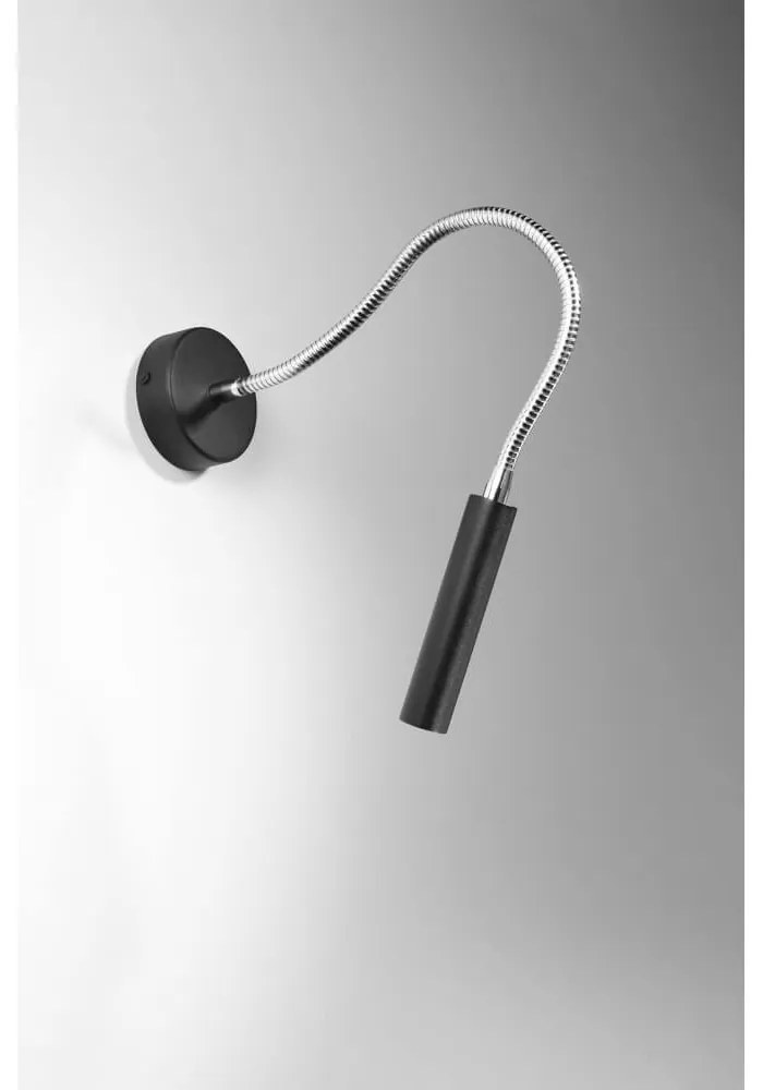 Applique da Parete in Acciaio Axil G9 Orientabile Nera da interno Colore Nero