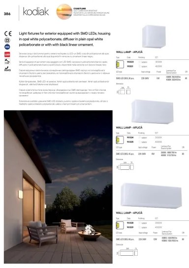 Redo 90321 - Lampada da esterno a LED KODIAK LED/5W/230V 4000K 10 cm IP65 bianca