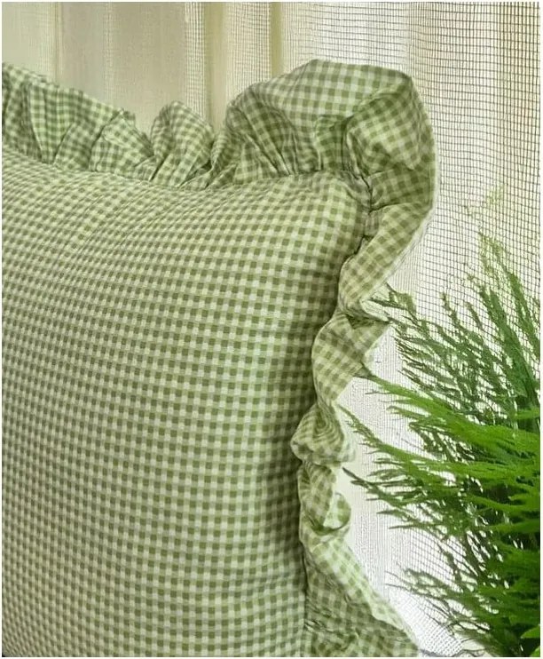 Federa decorativa in cotone 45x45 cm Ruffled – Mila Home