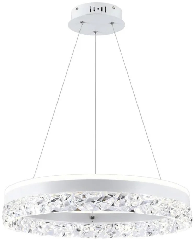 Lampadario sospeso con cavo FROZI LED/32W/230V, Ø 50 cm, bianco