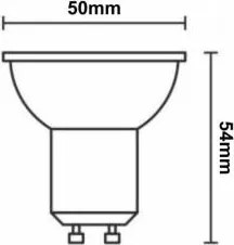LED Ceramica lampadina GU10/9,5W/230V 4000K