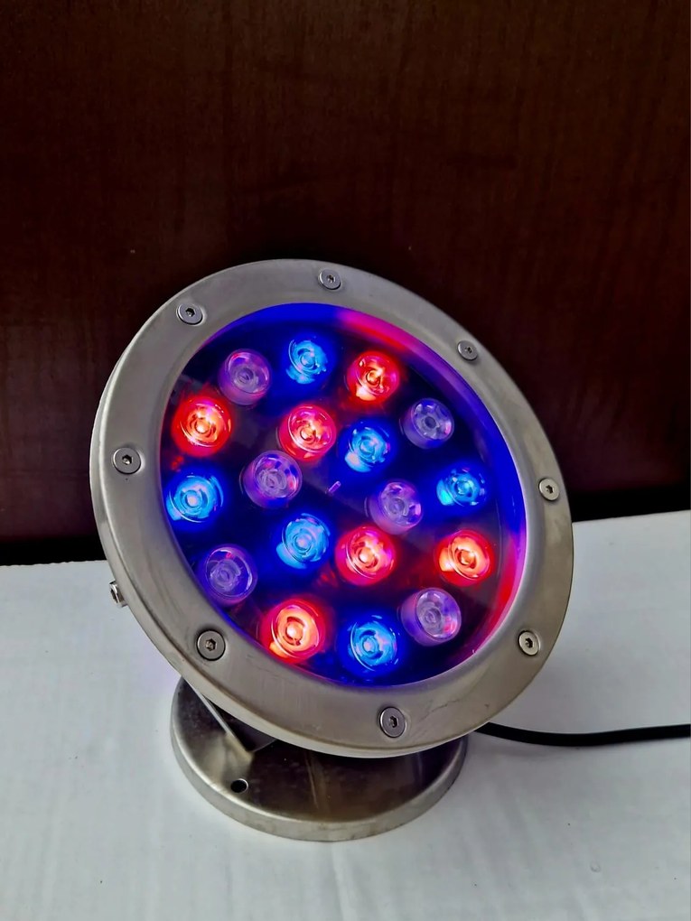 Faretto per Laghetti da Giardino a LED 18W Luce Multicolore...