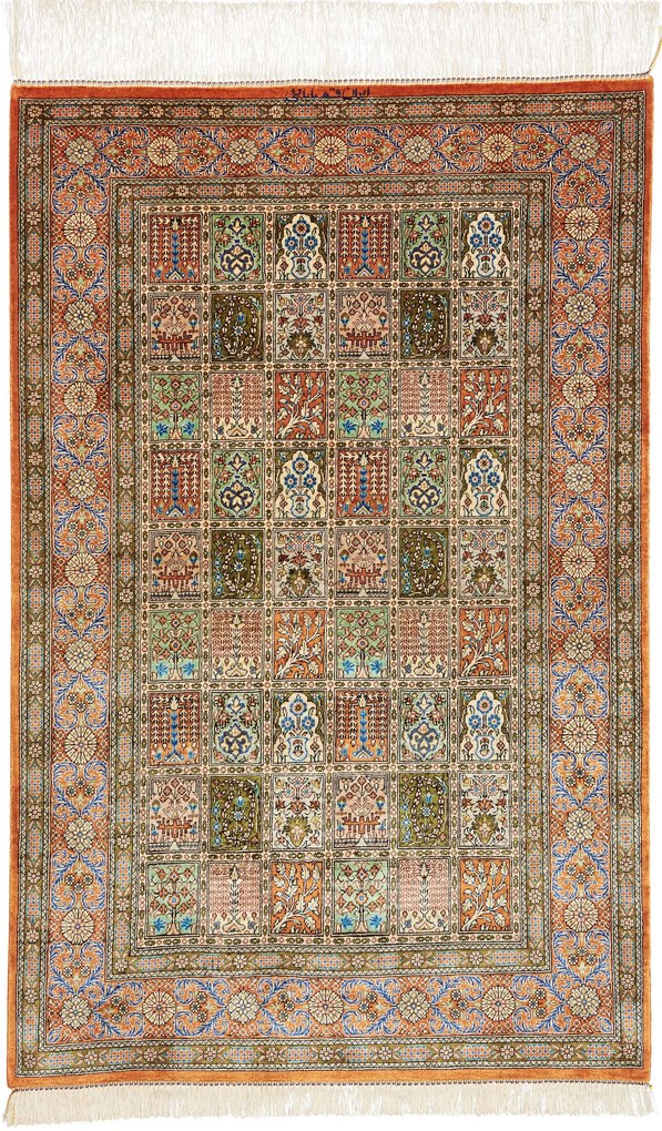 Ghom Tappeto 80 x 120 (Iran) Annodato A Mano