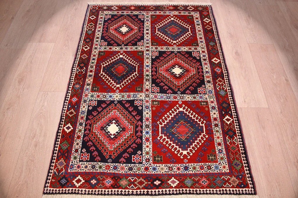 Yalameh Tappeto 150x100 (Iran) Annodato A Mano
