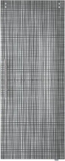 Anta per porta scorrevole Canapa in vetro grigio, L 88 x H 215 cm spessore 10 mm, apertura destra