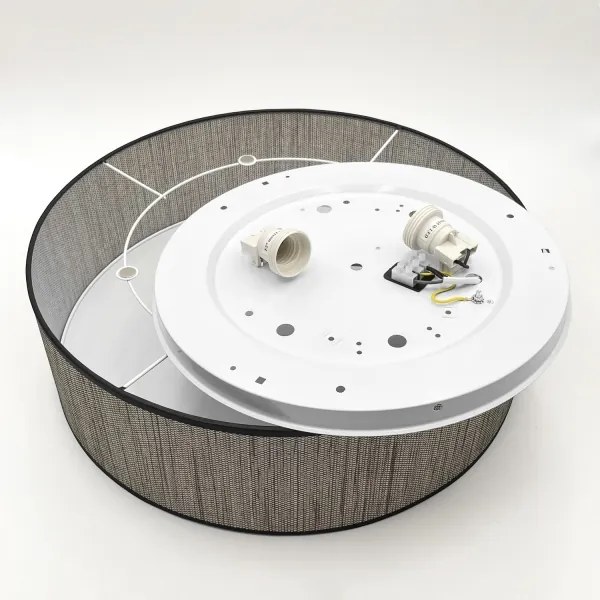 Plafoniera SIRJA 2xE27/15W/230V Ø 45 cm marrone