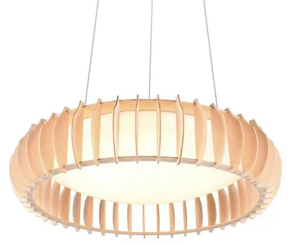 Lampada a sospensione LED in colore bianco e naturale ø 60 cm Monte - Trio
