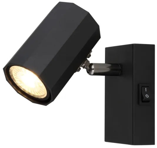 Globo 57918-1B - Faretto da parete JAMES 1xGU10/25W/230V nero