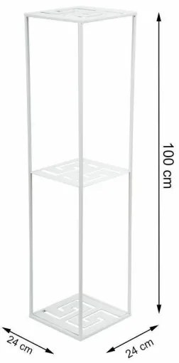 Portafiori 100x24 cm bianco