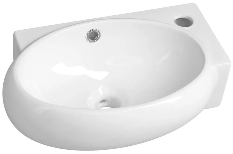 Lavabo bianco in ceramica 43x28,5 cm Ribera – Sapho