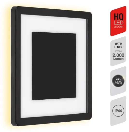 Telefunken 315905TF - Applique da esterno a LED/15W/230V IP44 4000K nero