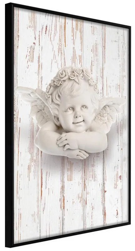 Poster  Happy Thought  Cornice Quadri Cornice nera, Larghezza x Altezza Home decor 20x30