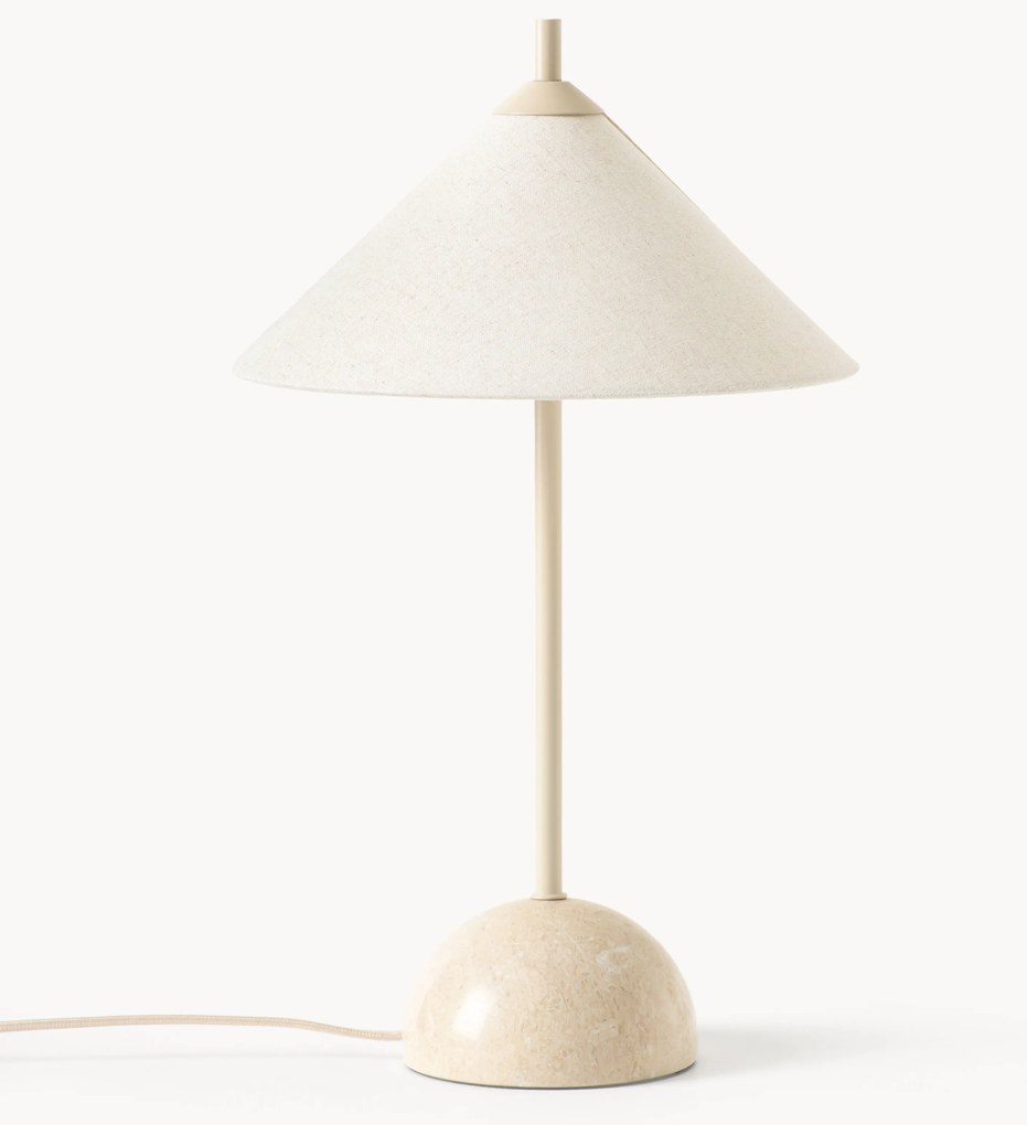 Lampada da tavolo con base in marmo Vica