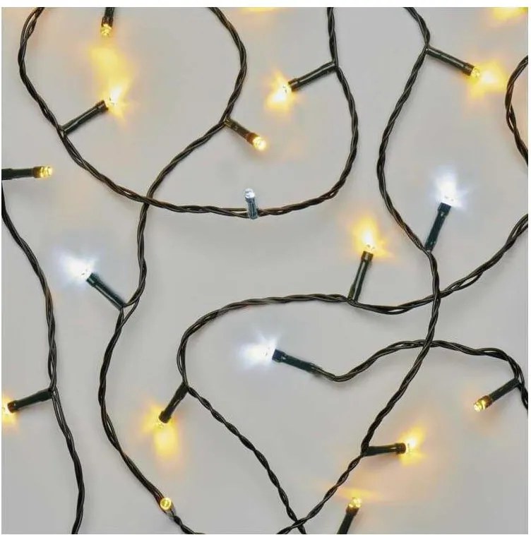 Catena luminosa LED per esterni 120xLED/2 funzioni 17m IP44 bianco caldo/freddo