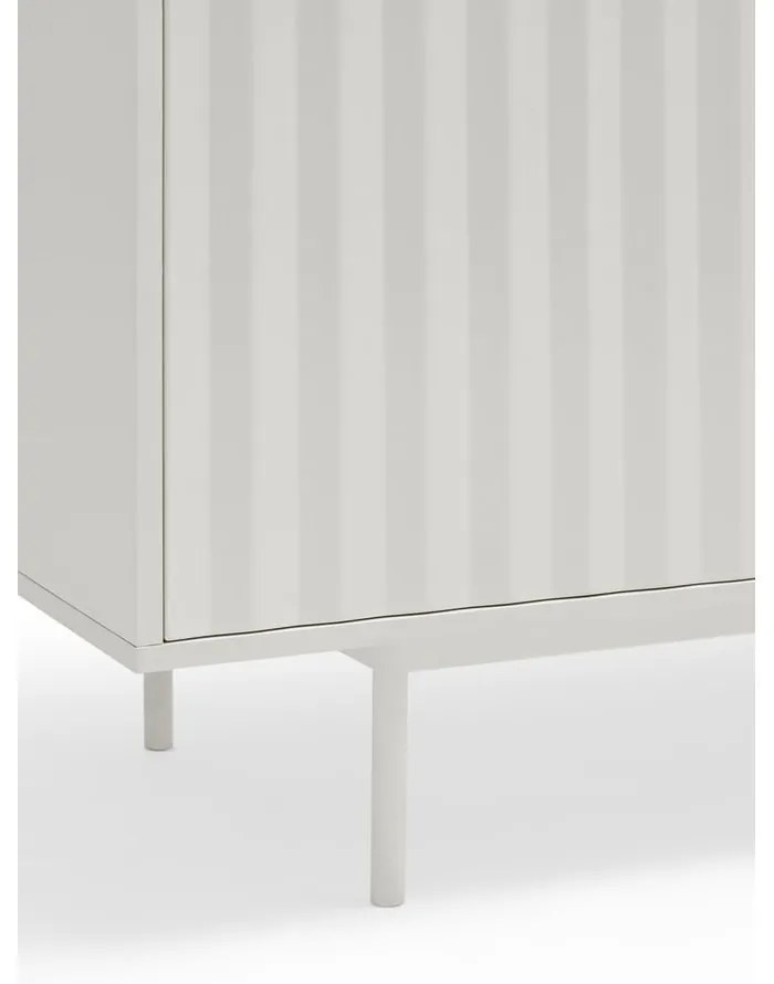 Cassettiera bassa bianca 211x80 cm Sierra - Teulat
