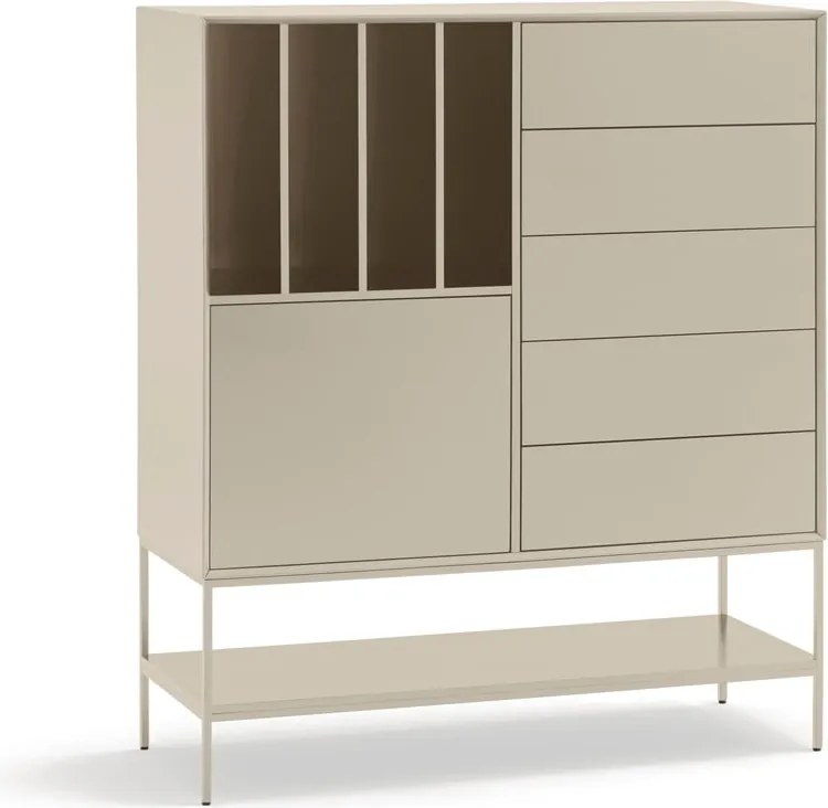 Armadietto color crema 120x140x45 cm Platt – Teulat