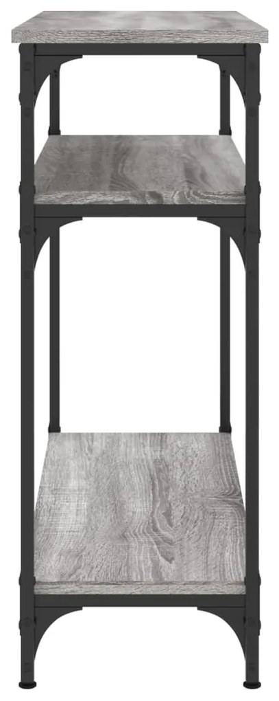 Tavolino consolle grigio sonoma 75x29x75cm in legno multistrato
