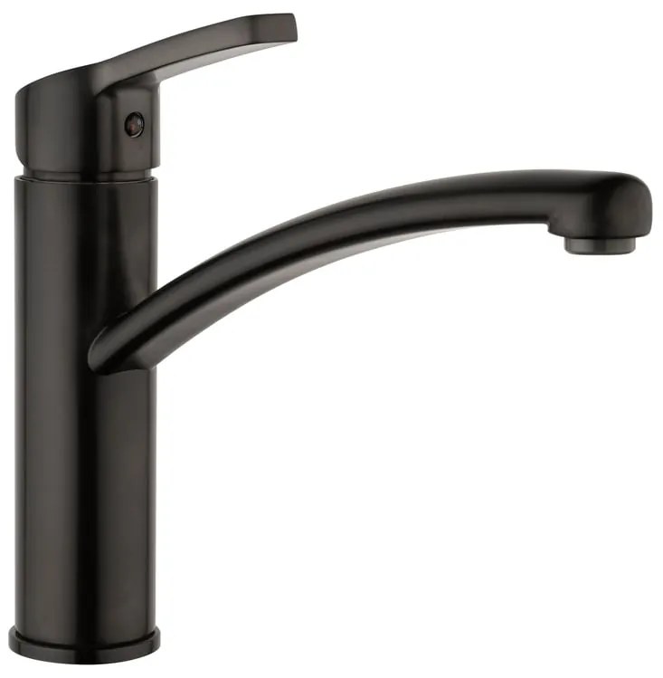 Rubinetto da cucina fisso diagonale Miura nero pvd opaco PAINI