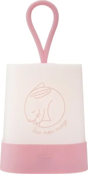 Atmosphera - LED Doty. Lampada notturna ricaricabile per bambini RABBIT LED/3,7V 1200mAh rosa