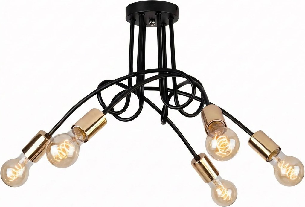 Lampada Paradise 5 Black Gold APP518-5C