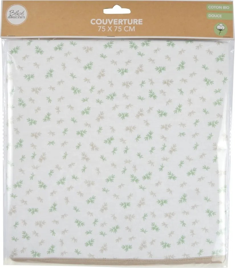 Coperta per bambini bianca in cotone 75x75 cm Koala – Bébé Douceur