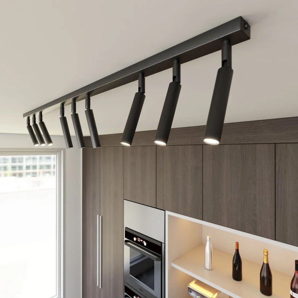 Lampadario Orientabile da soffitto IVI 9 Black