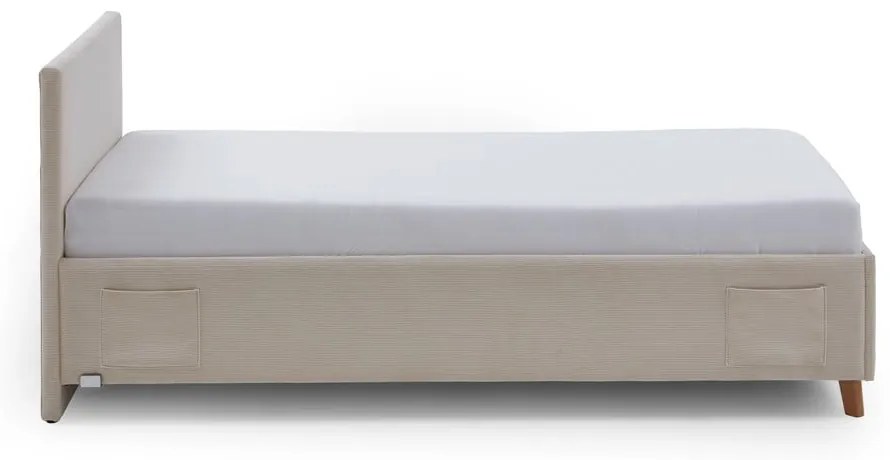 Letto da bambini beige imbottito rete non inclusa 90x200 cm Cool – Meise Möbel