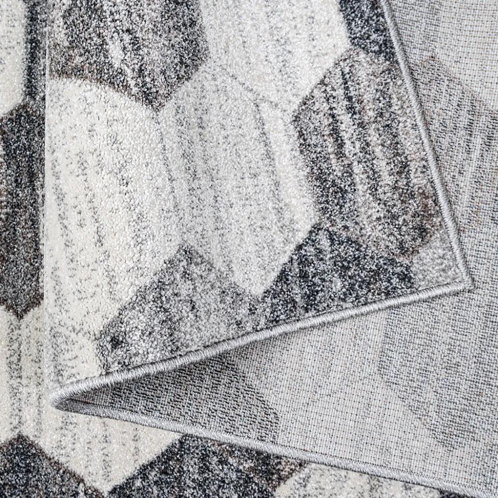 Tappeto elegante grigio adatto a qualsiasi stanza Larghezza: 160 cm | Lunghezza: 220 cm