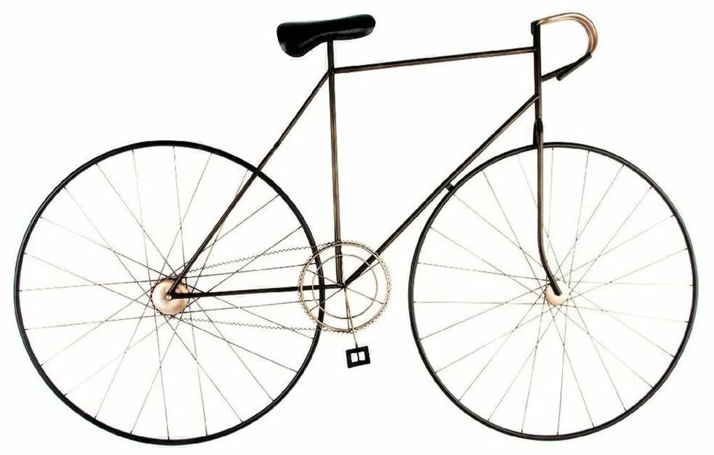 Decorazione da Parete DKD Home Decor 150 x 6 x 95 cm Nero Bicicletta Dorato Vintage (2 Unità)