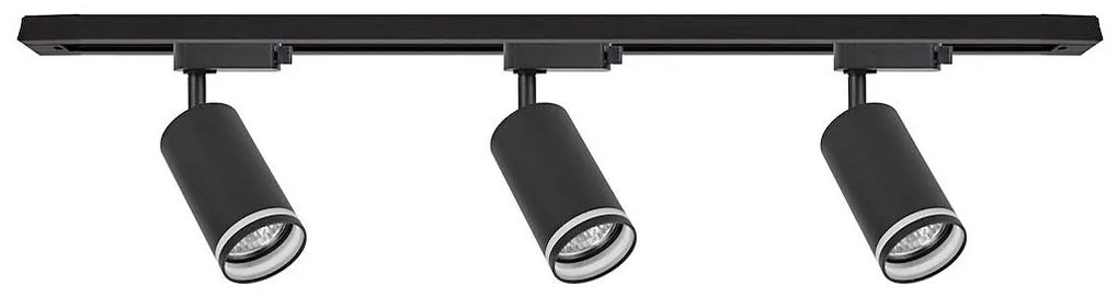 Faretto nel sistema a binario PIPE 3xGU10/10W/230V nero