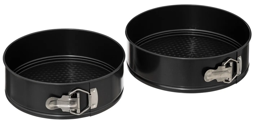 Set 2 tortiere a cerniera 22 e 24 cm in acciaio