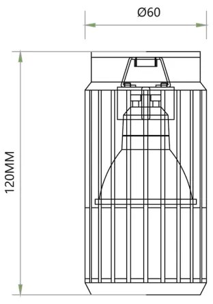 Faretto VERTICAL 1xGU10/8W/230V nero