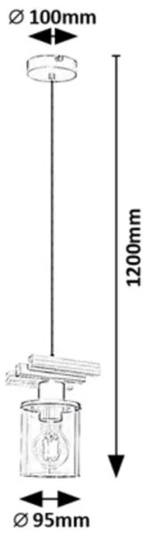 Rabalux 72081 - Lampadario a stelo NIYLAH 1xE27/25W/230V