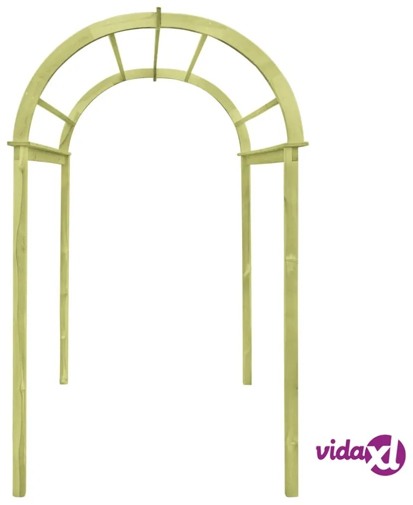 vidaXL Arco a Traliccio 125x150x235cm in Legno di Pino Impregnato
