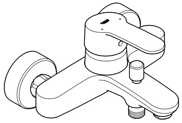 GROHE 33591002 - Miscelatore per vasca EUROSTYLE COSMOPOLITAN cromo lucido