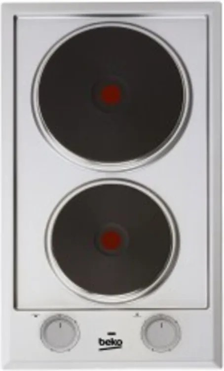 Beko - Piano cottura da incasso elettrico 2 fuochi inox 30Cm