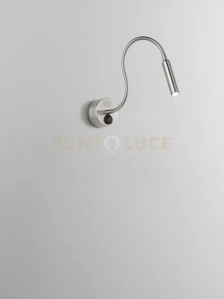 Applique flex in metallo colore cromo spazzolato minispy led 3w 400...