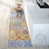 Passatoia da Cucina in Vinile Lavabile e Antigraffio Spring Tile Carpet - 50x180