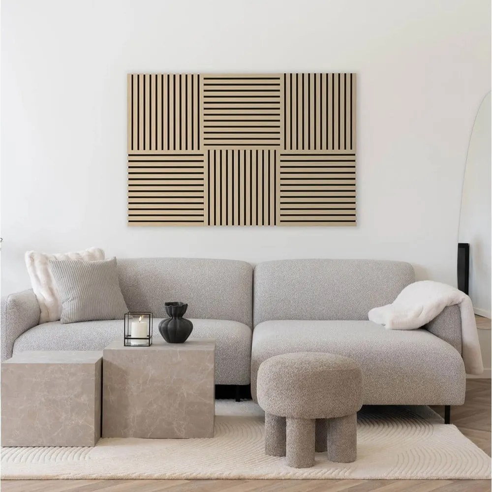 Set di pannelli acustici 2 pz 52x52 cm Oak – House Nordic