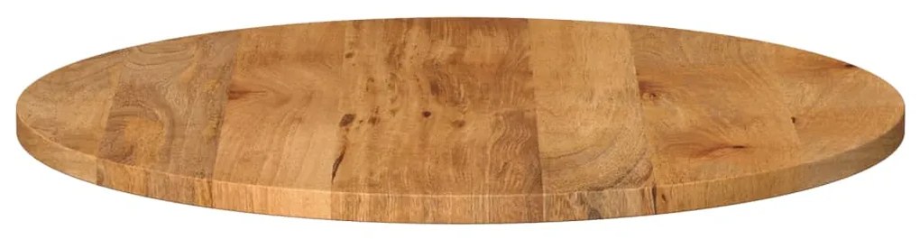 Piano per tavolo Ø 80x2,5cm rotondo in legno massello di mango