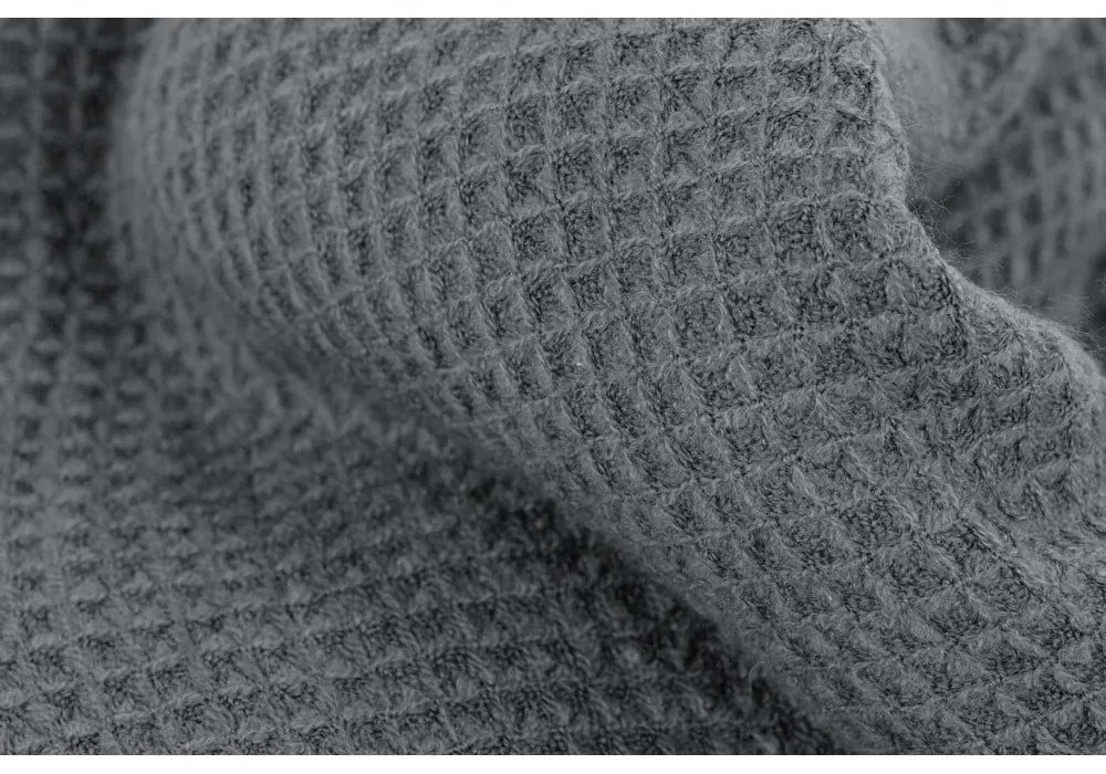 Copriletto Mini Waffle grigio, 130 x 170 cm - Tiseco Home Studio