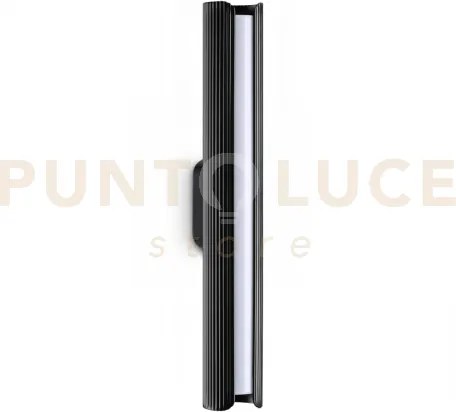 Dorica applique a parete led 3000k 8,5w  850 lm nero cannettato