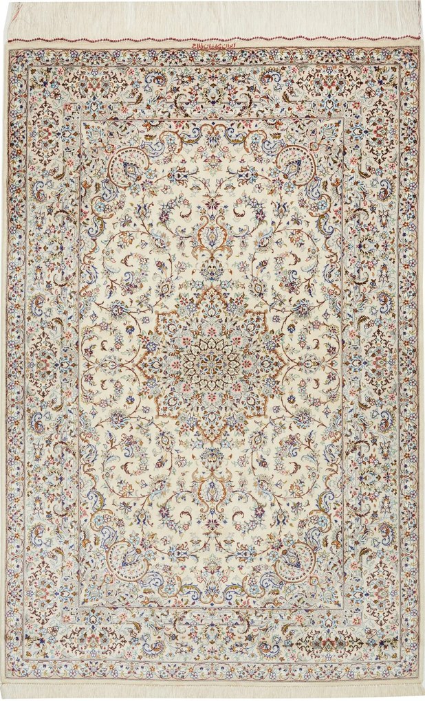 Ghom Tappeto 100 x 150 (Iran) Annodato A Mano